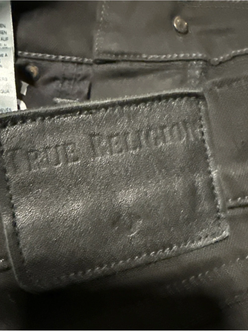 True religion jeans mens black 34x32